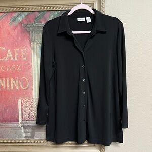 Chico's Black Women's Button Down Top